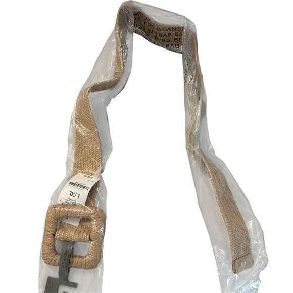 Style & Co. Women’s Natural Braided Adjustable Belt Size L/XL NWT - Picture 1 of 6